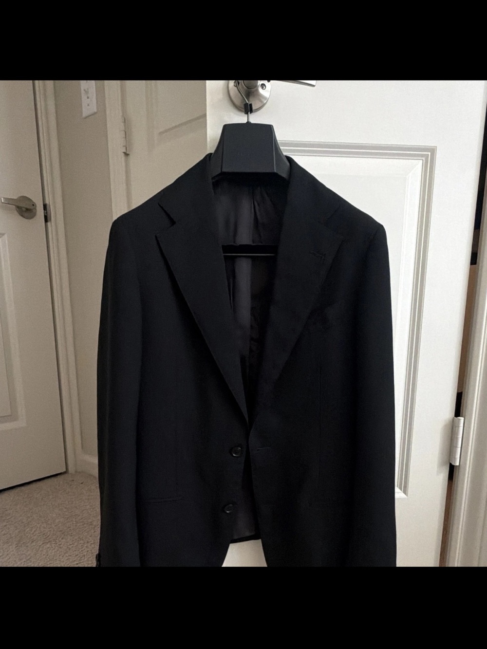 Classic Black Suit Supply Men's Suit Jacket - Tailored Havana Blazer (36R)